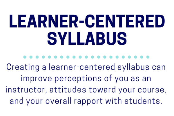 Learner Centered Syllabus