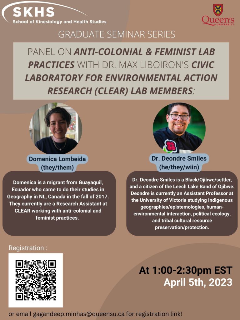 Panel on Anti-Colonial and Feminist Lab Practices