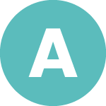 A letter A