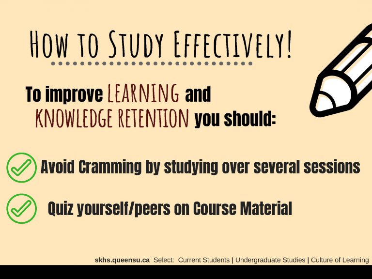How to Study Effectively! Infographic