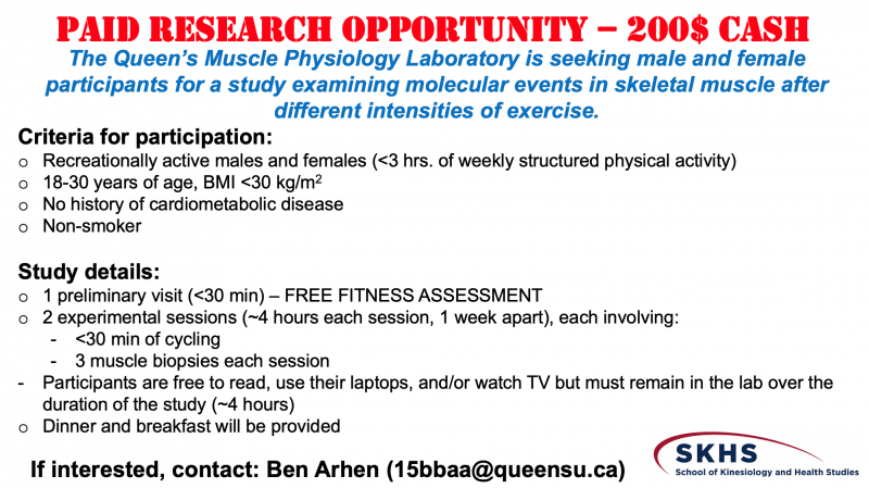 Research Participant Opportunities Flyer